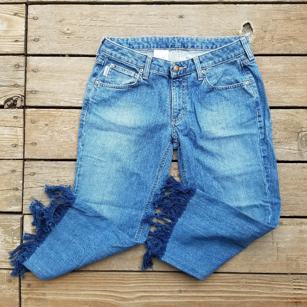 Carhartt fringe boyfriend jeans